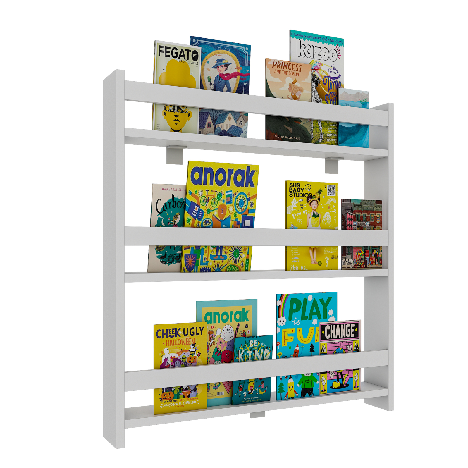 Kinderregal KIDOS - weiß - 70 cm breit