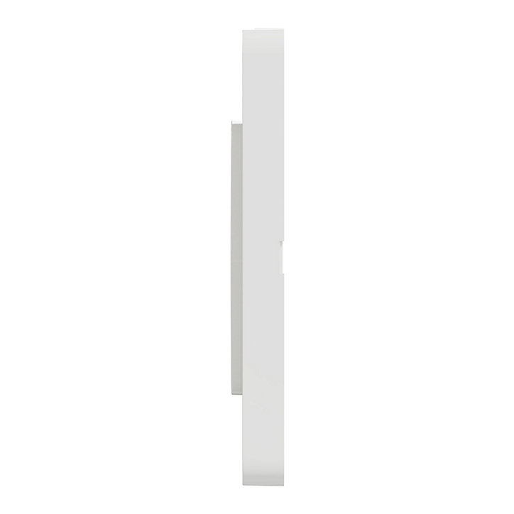 Plaque de finition double Schneider Electric Odace Touch blanc