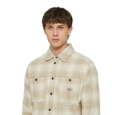 Chemise à manches longues homme Evansville MARRON DICKIES
