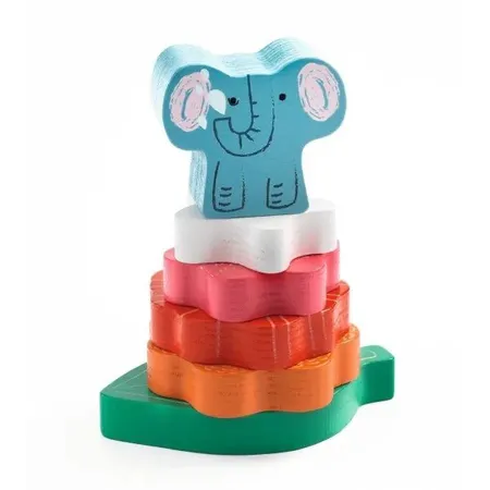 Djeco Puzzle: 2in1 Stapeln Happy