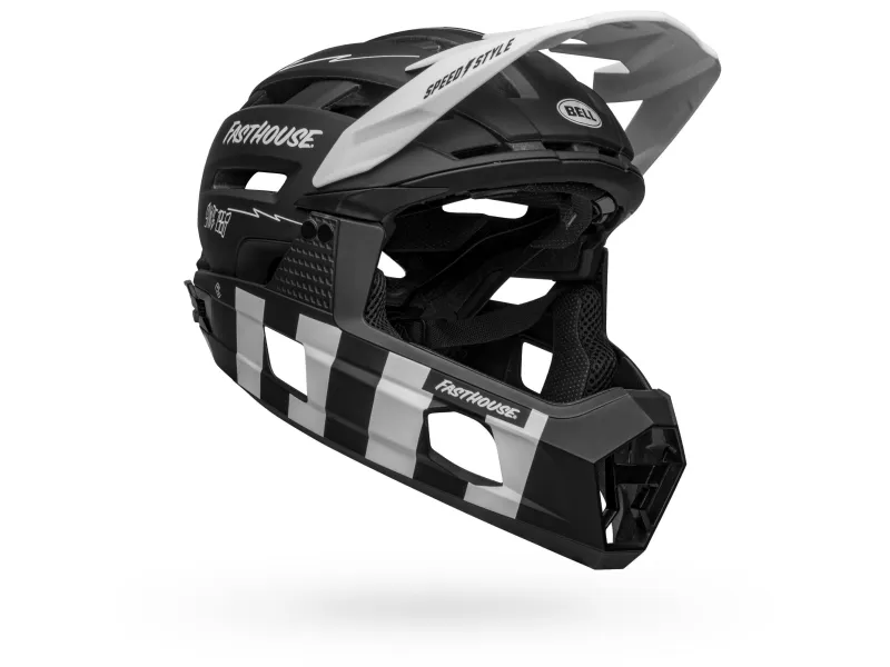 Bell Helmets Super Air R Spherical, Lukket hjelm, I-form konstruktion, Hjelmvisir, Mat