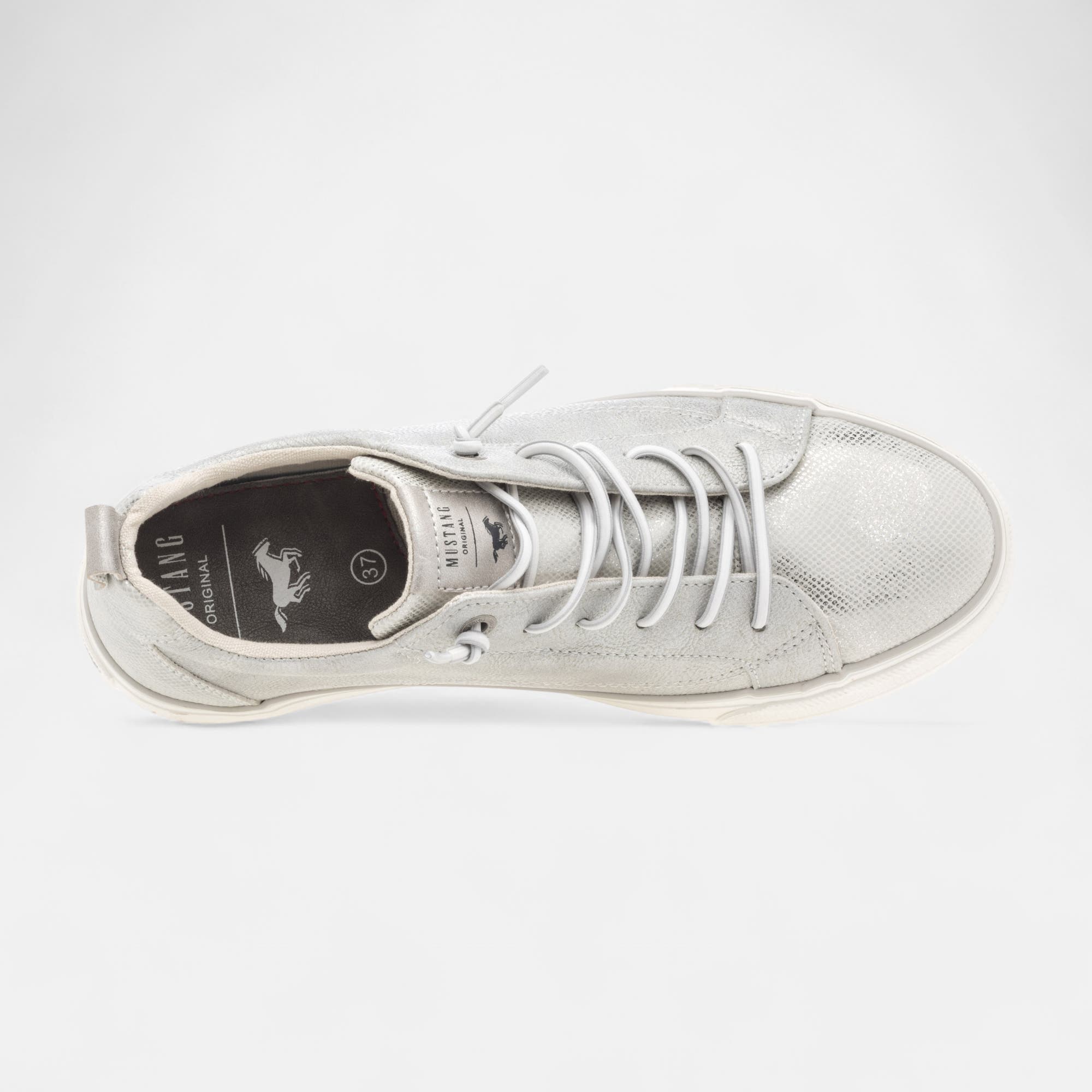 Baskets basses Femme argent