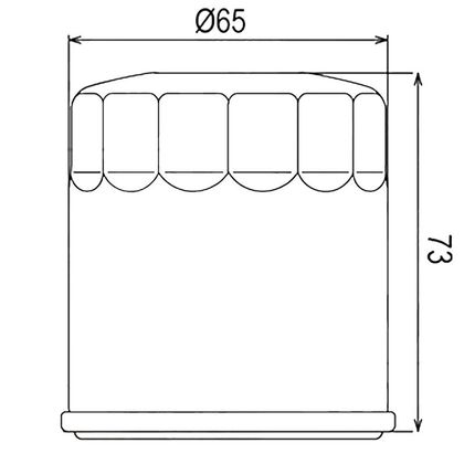 Filtre à huile HifloFiltro HF177 Type origine
