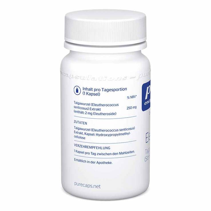 Pure Encapsulations Eleuthero 0,8% Kapseln, 60 St