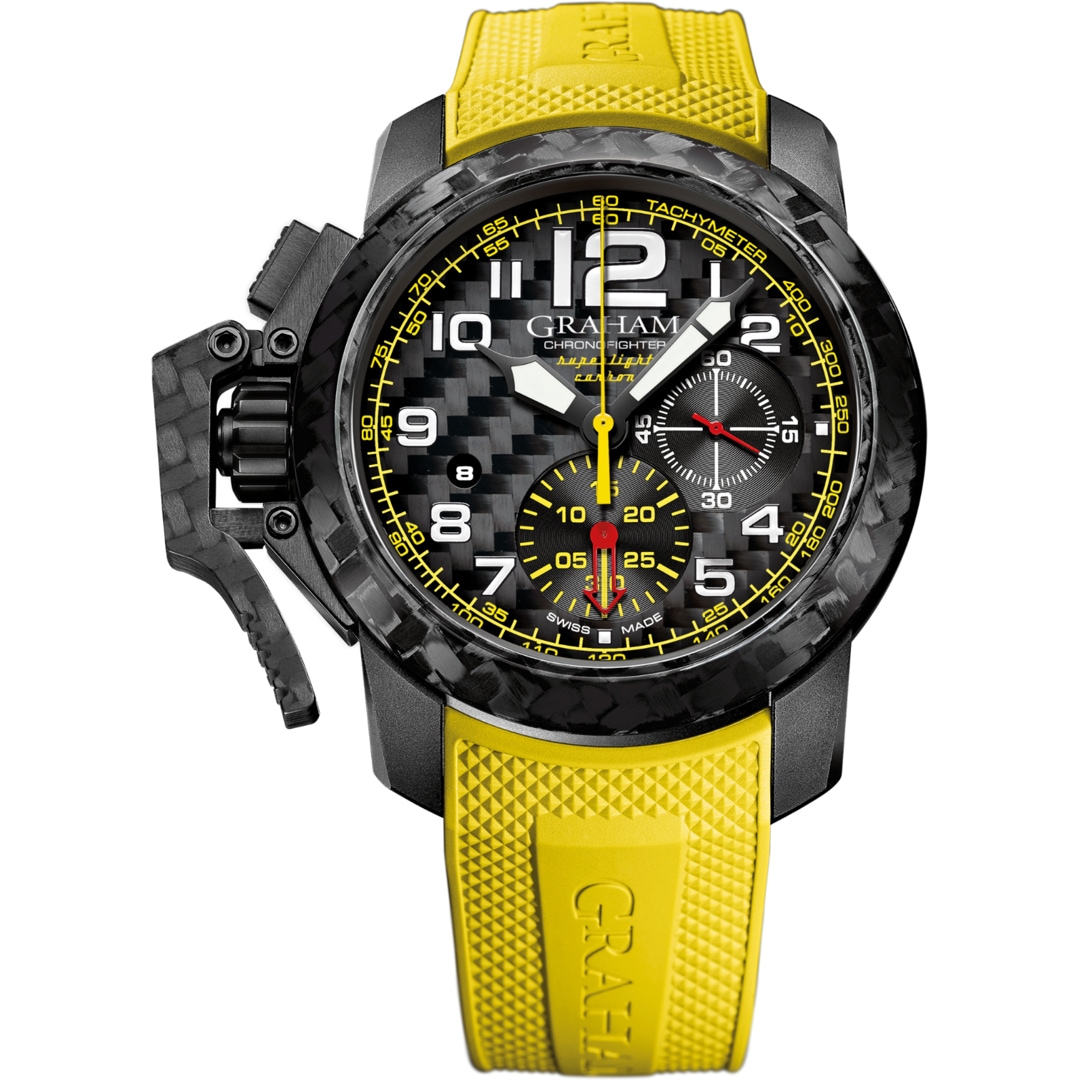 Graham Chronofighter Superlight Carbon Yellow