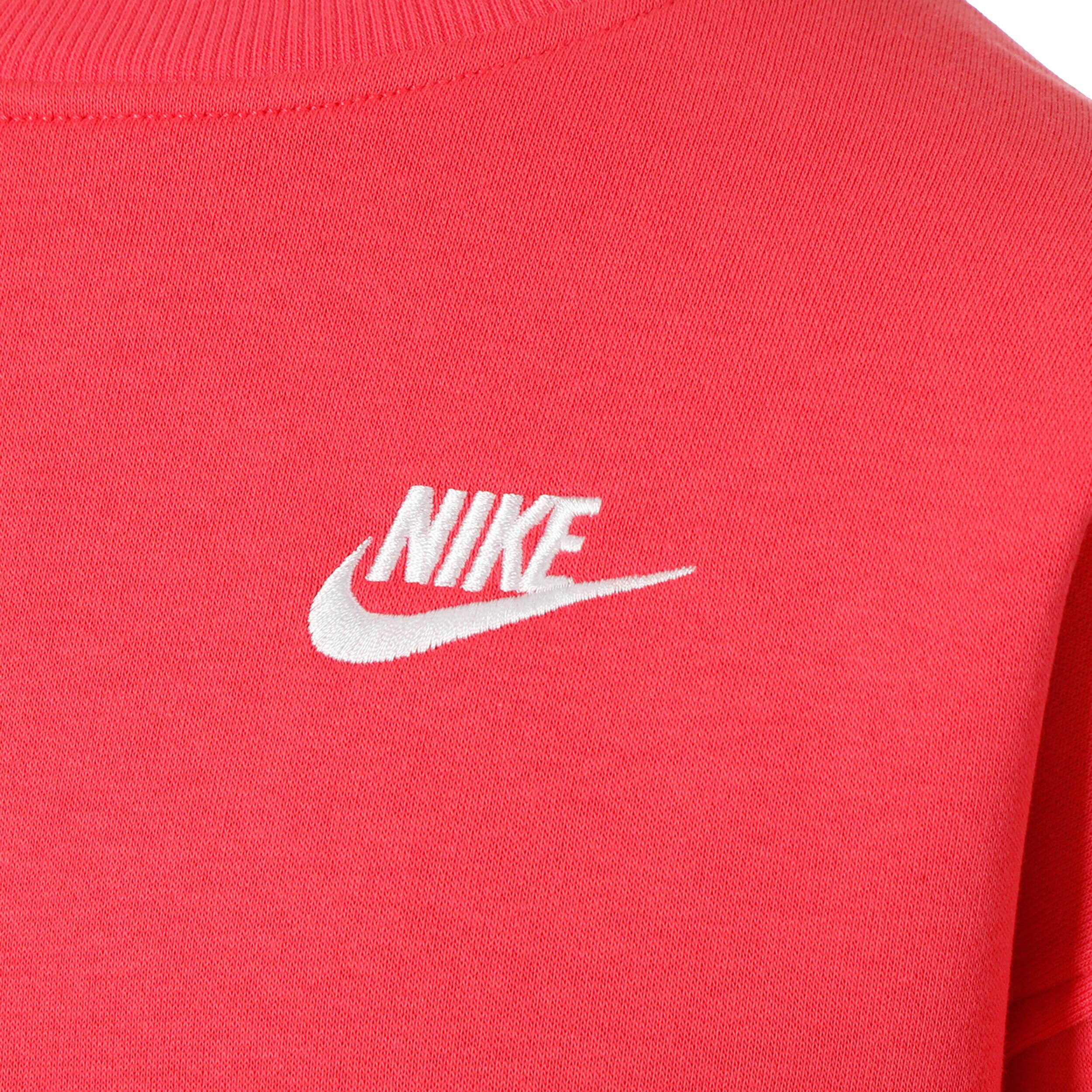 Nike Club Fleece Oversized Crew Sweat-shirt Filles - Pink