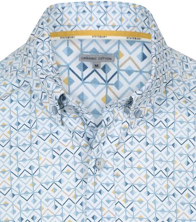 State Of Art Short Sleeve Overhemd Print Lichtblauw 26415305-1156 kopen