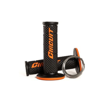 Poignées de guidon Circuit Equipement V Universel - Noir / Orange