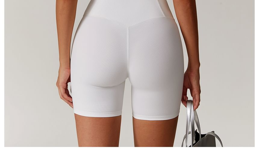 Skinniano - Sporttop met korte mouwen en ronde hals