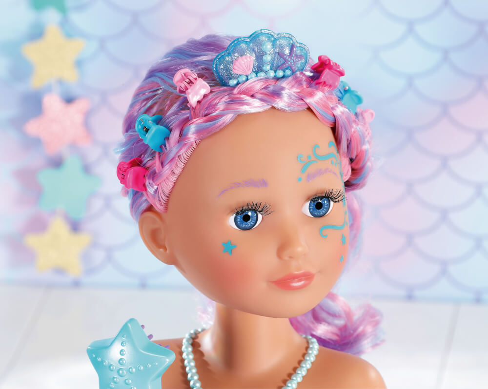Zapf 835364 BABY born Sister Styling Head Meerjungfrau
