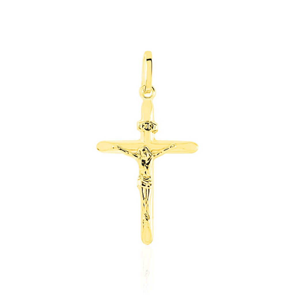 Pendentif Damian Croix Or Jaune