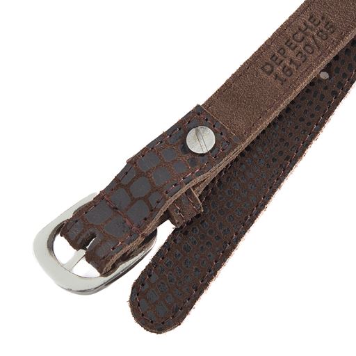 Depeche Bælte, Brown Croco, 85 cm