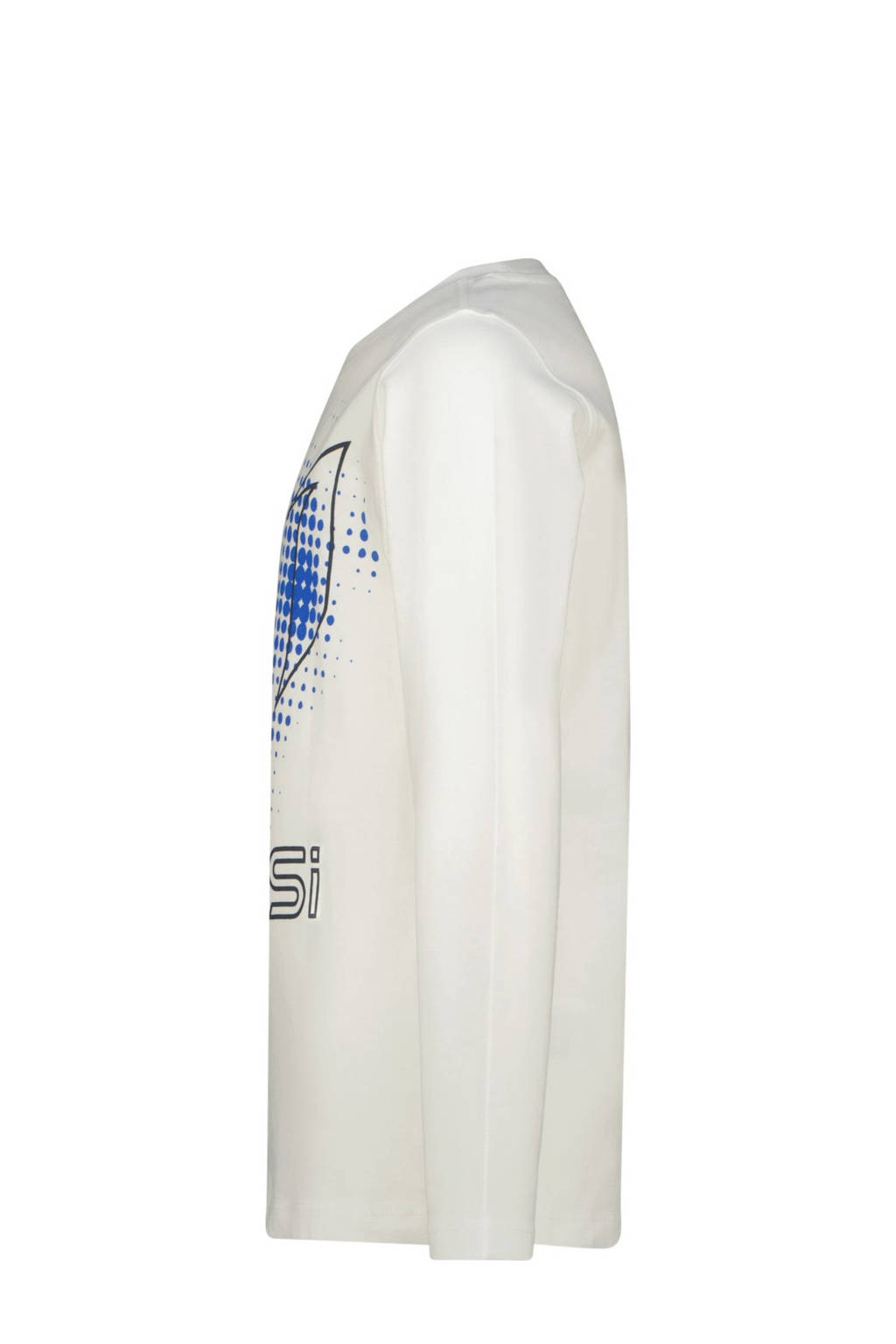 Messi longsleeve Logo met printopdruk wit
