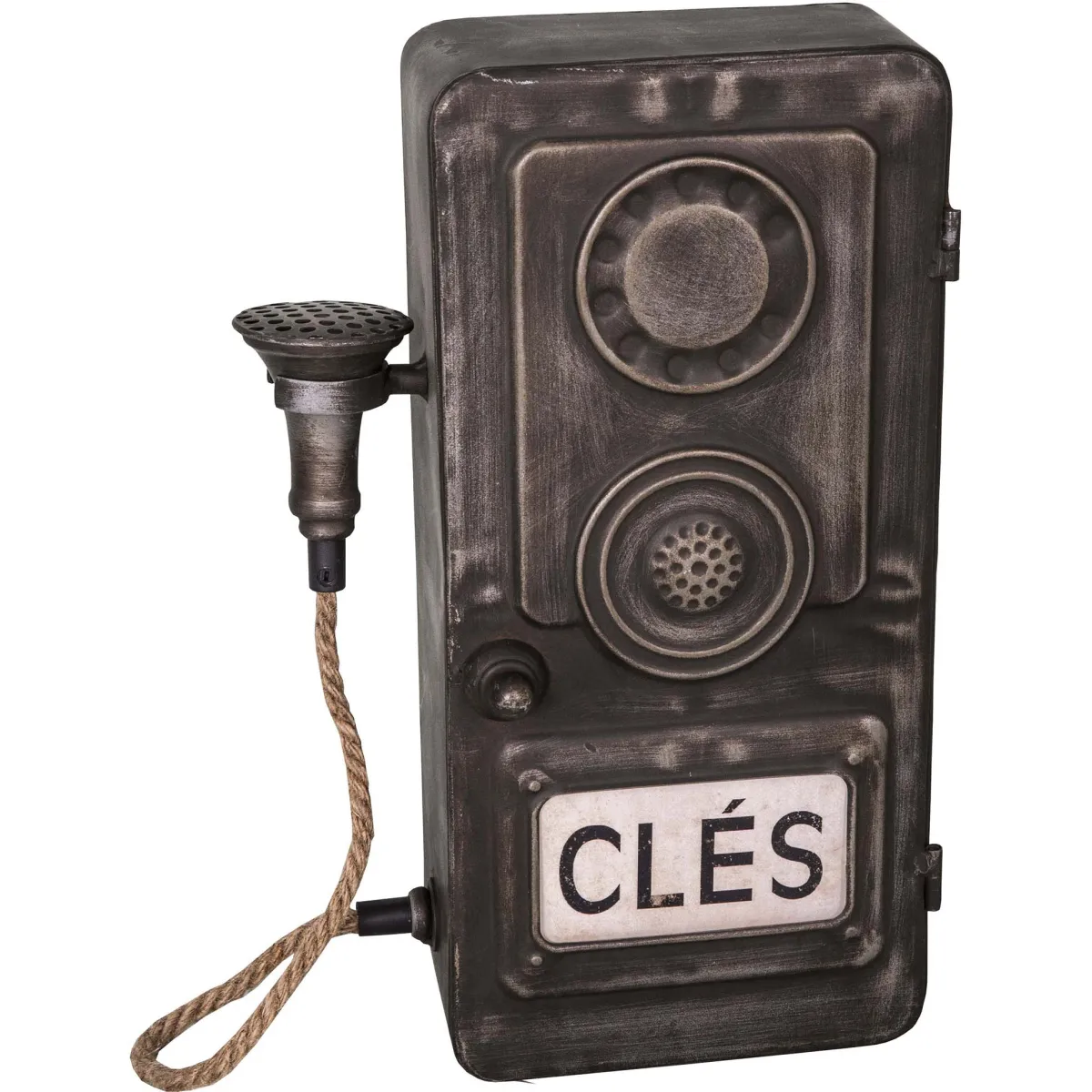 Antic Line Creations Boîte à clefs téléphone vintage