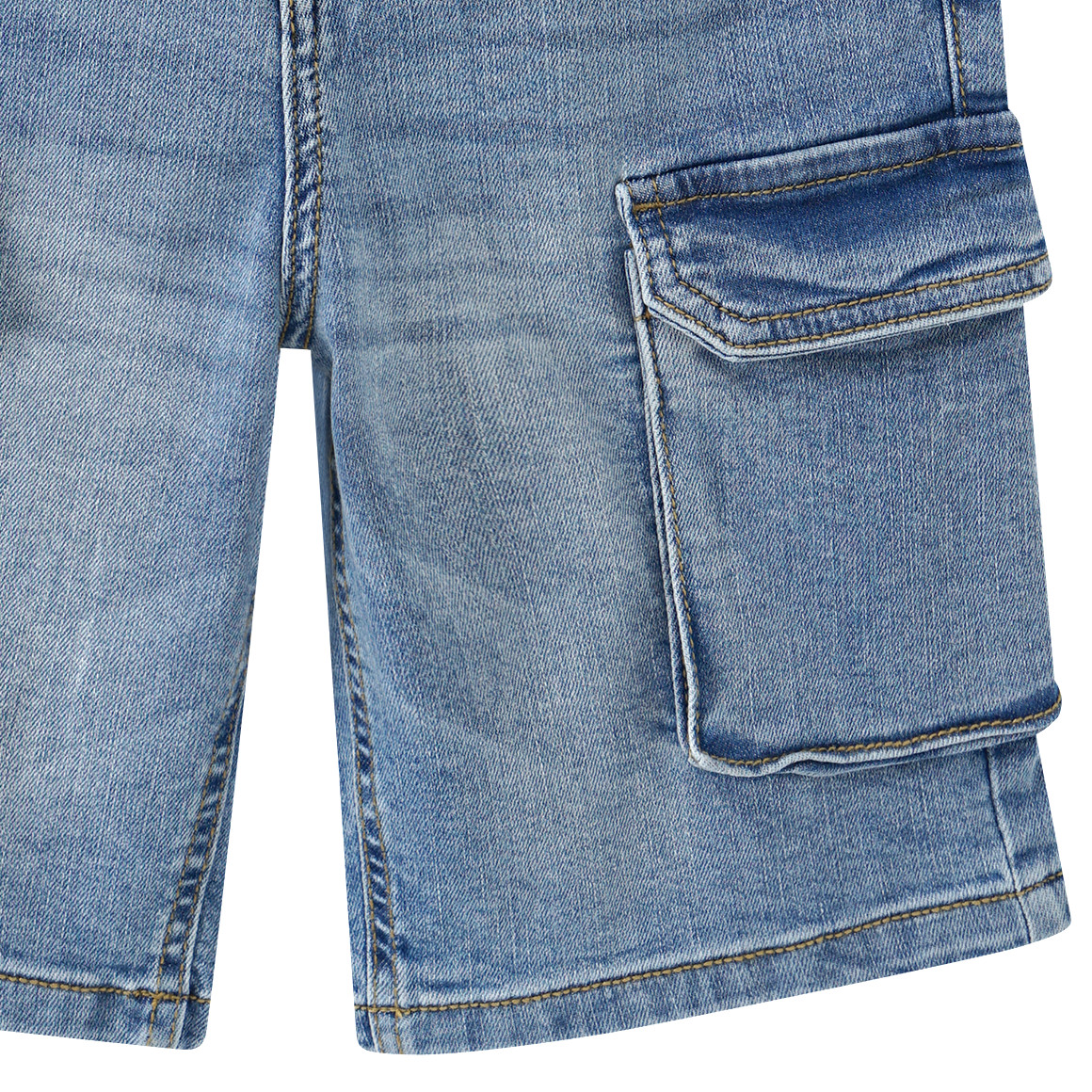 Beatwear Jungen Jeansshorts im Cargo-Style hellblau