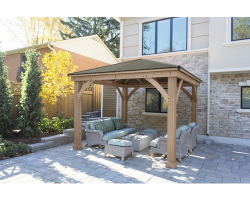 Gazebo WESTMANN hout Devon 12x12 336 x 336 cm geglazuurd