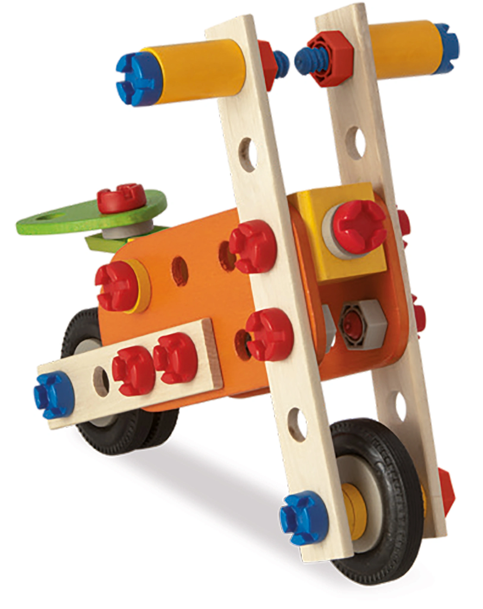 Holz-Doppeldecker CONSTRUCTOR 85-teilig in bunt