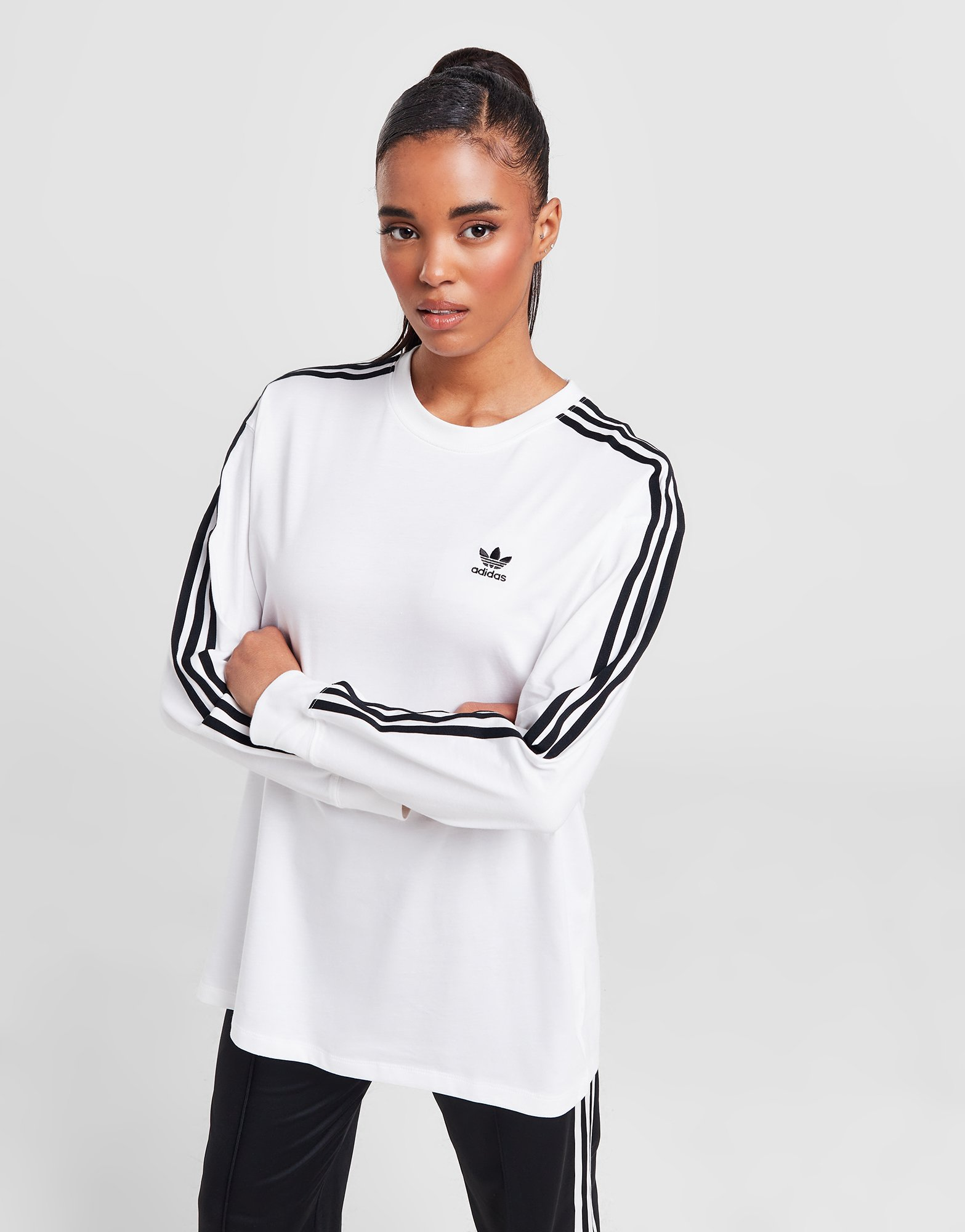 adidas Originals T-shirt Manches Longues Boyfriend Femme