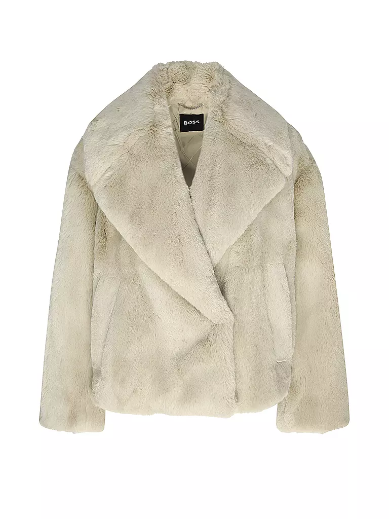 BOSS Jacke in Felloptik CURMETA beige