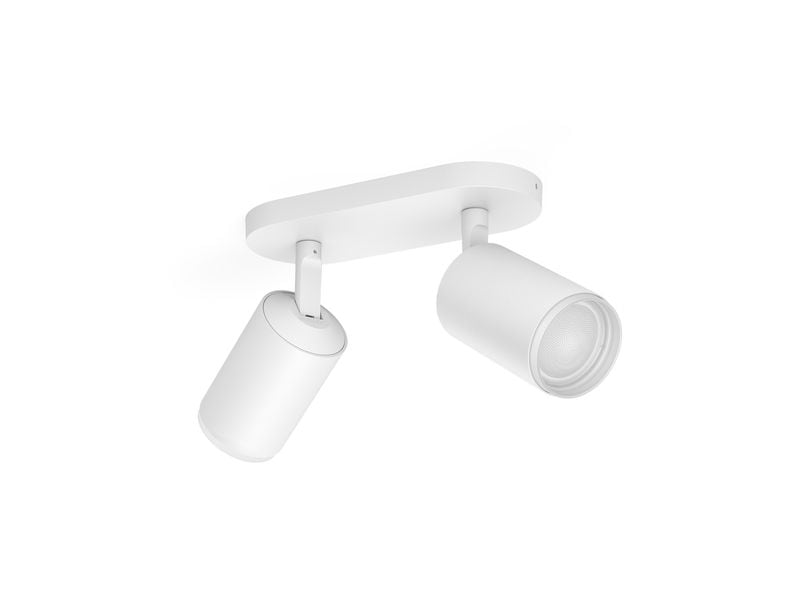 Philips Hue White & Color Ambiance Fugato 2er-Spot Weiss 2er-Spot mit Weisstönen und mehr als 16 Millionen Farben