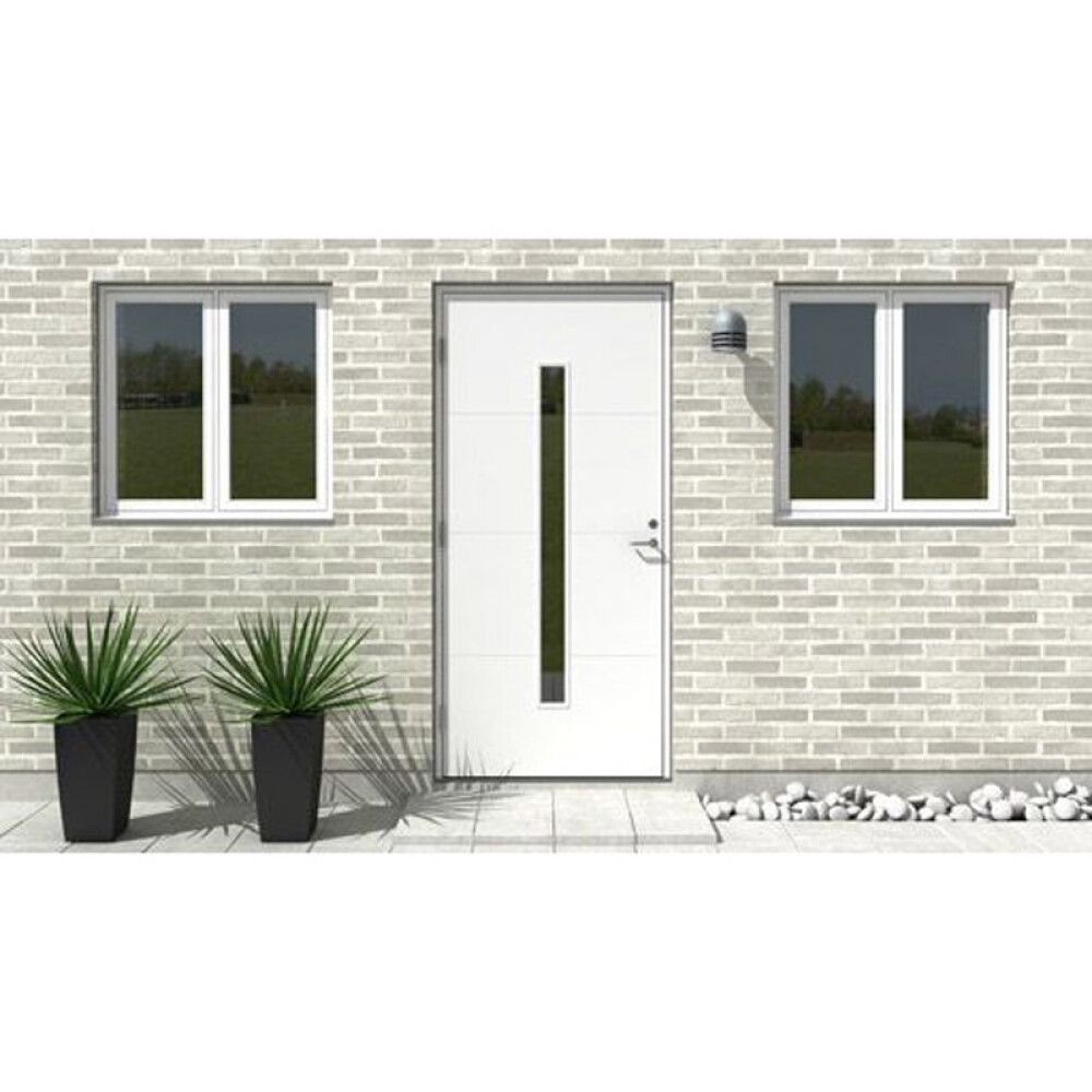 YTTERDØR SOLID ELEMENTS VÄXJÖ HVIT 10X21 VENSTRE
