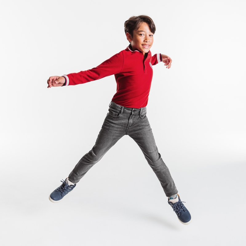 Jean slim ultra-résistant gris garçon