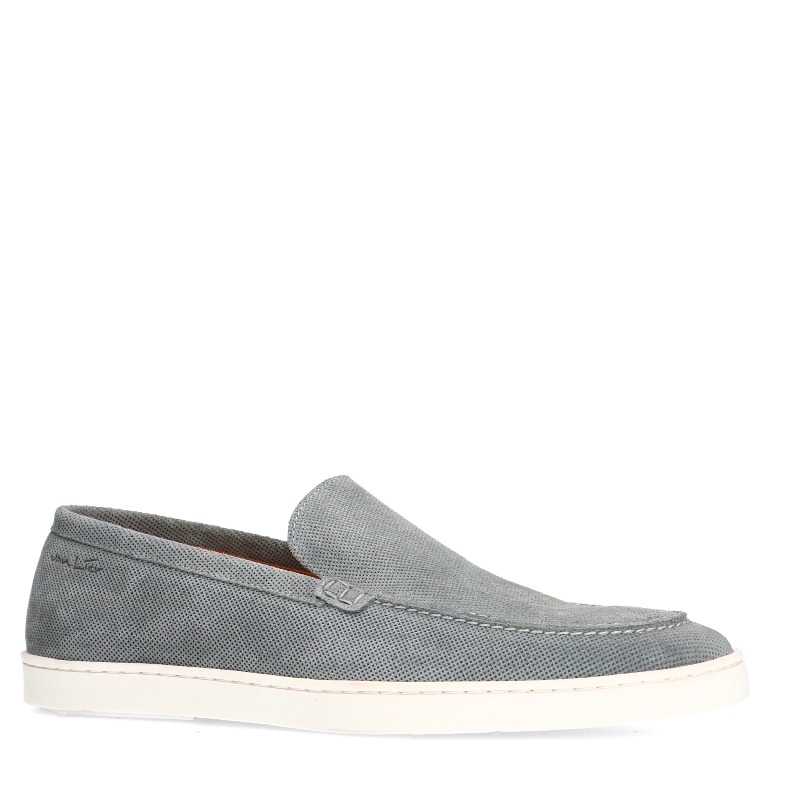 Grijs/blauwe suède loafers