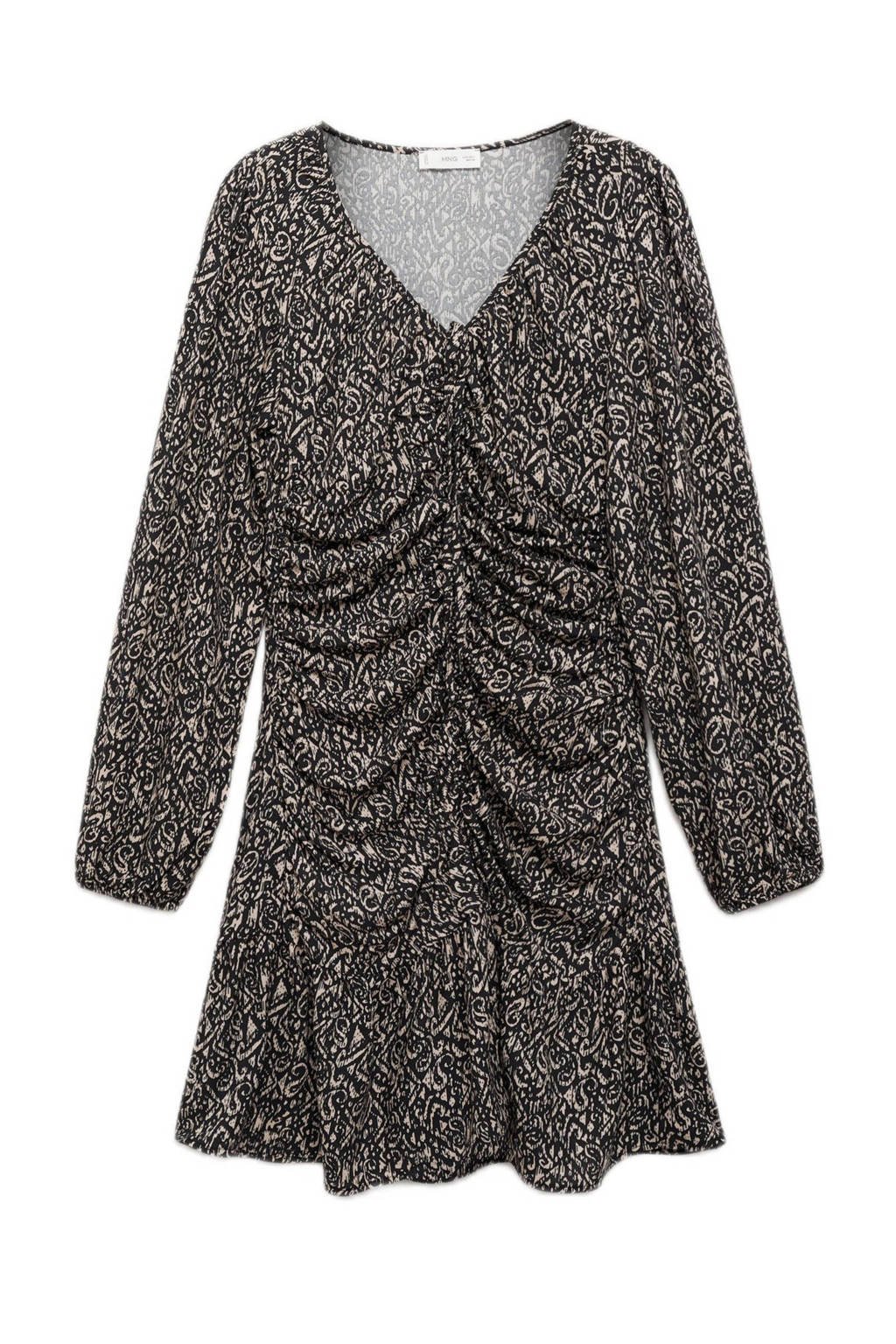 MANGO TEEN midi jurk zwart