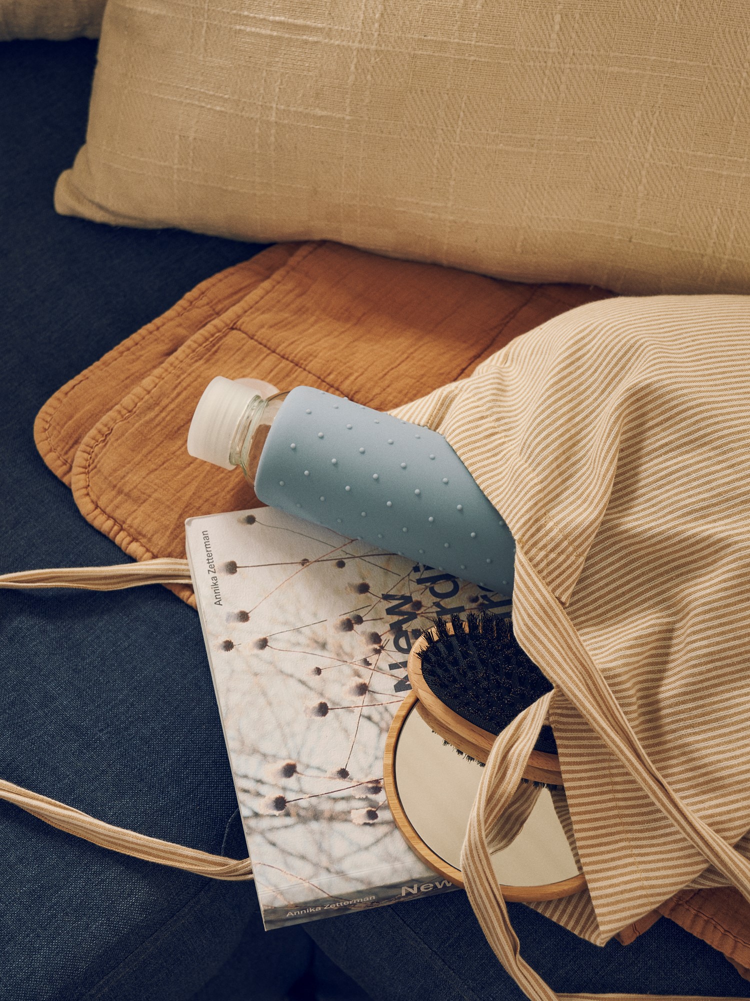 Drikkeflaske | Glas/silikone. 500 ml. | Thyme Green