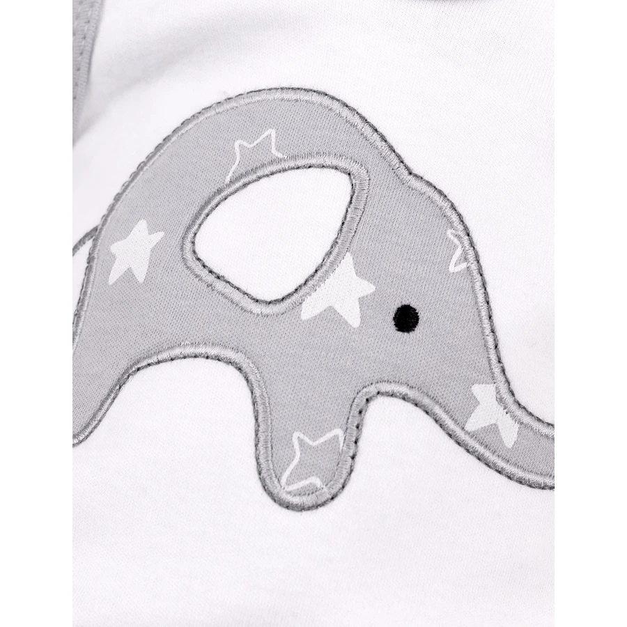 Baby Sweets 2tlg Set Strampler + Shirt Little Elephant weiß grau
