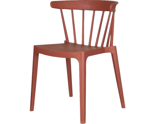 Windson stapelstoel 54×53×75 cm, terracotta