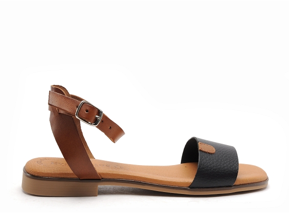Eva frutos nu pieds plats femme 3052 noir
