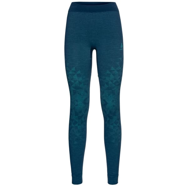 Collant thermique ODLO BL BOTTOM LONG KINSHIP PW 200 W BLUE WING TEAL MELANGE