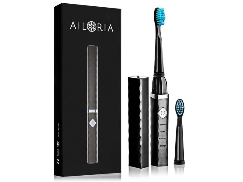 Ailoria Schallzahnbürste Flash Travel Schwarz Reisezahnbürste