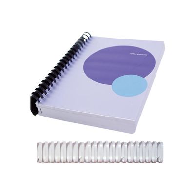 Fellowes - 50 anneaux de reliure en plastique - 45 mm - jusqu'à 410 feuilles - blanc