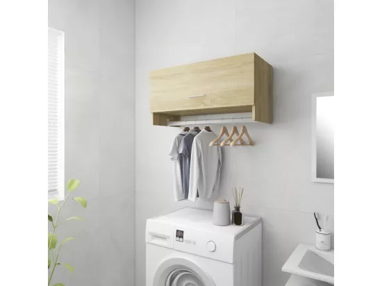 Porte manteau mural Chêne sonoma 70x32,5x35