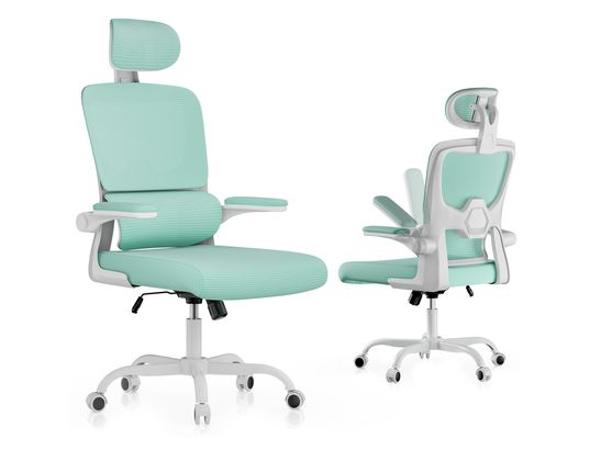 RATTANTREE - Fauteuil de bureau Chaise d’ordinateur pivotante verte