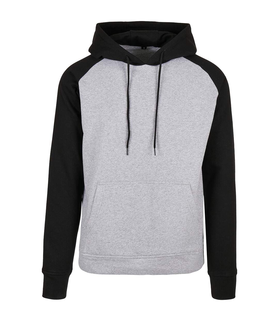 Build Your Brand - Sweat à capuche BASIC - Homme (Gris chiné / noir) - UTRW8065
