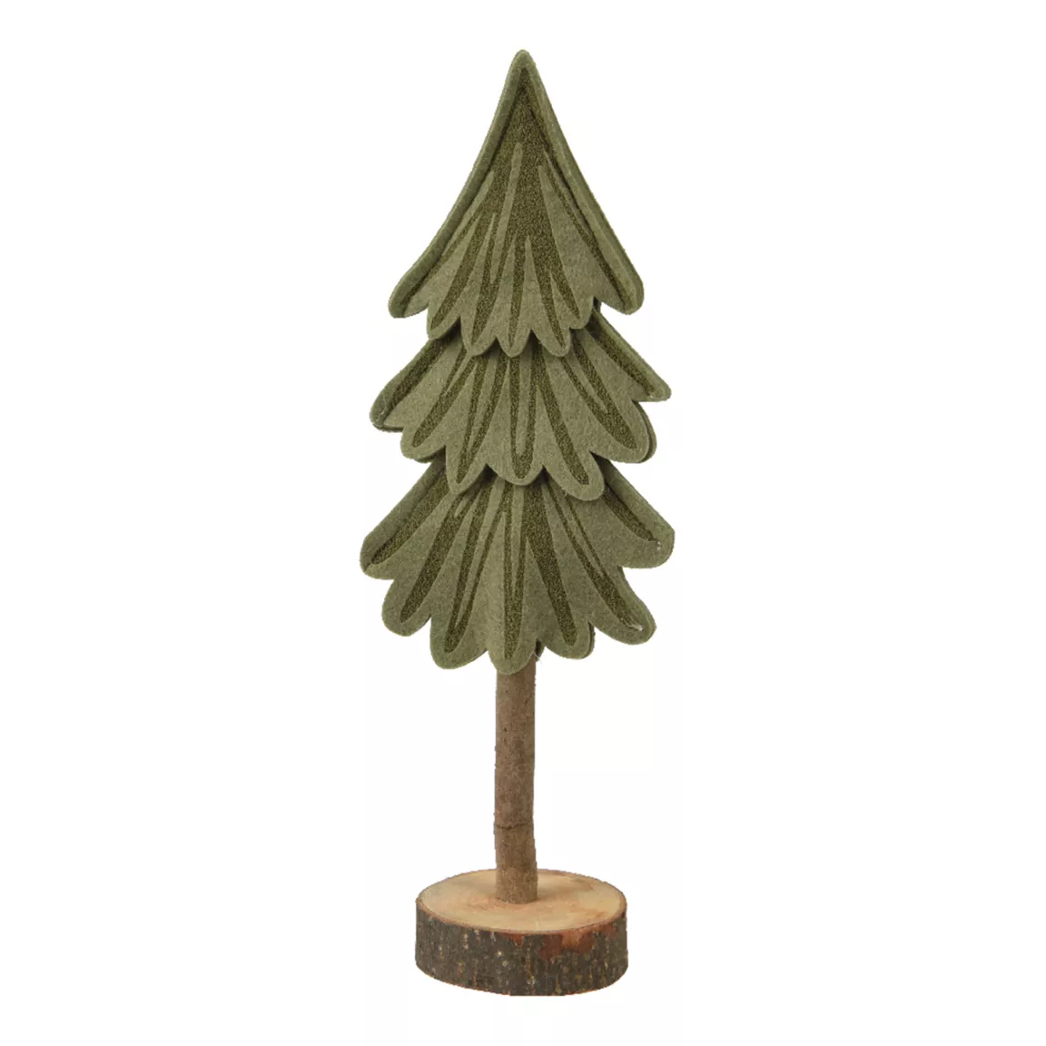 Sapin en feutrine à poser (H29 cm) Alpin Vert