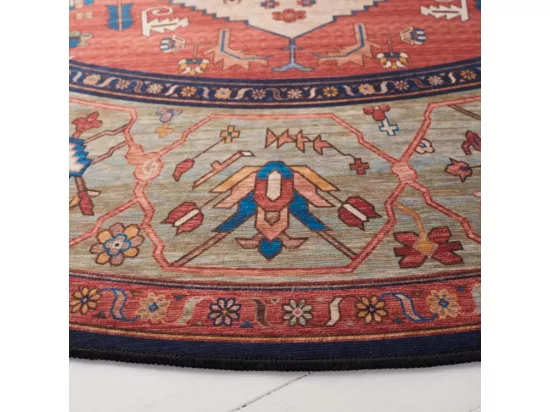 Tapis Rust & Blue 183 X 183 cm - Bishop