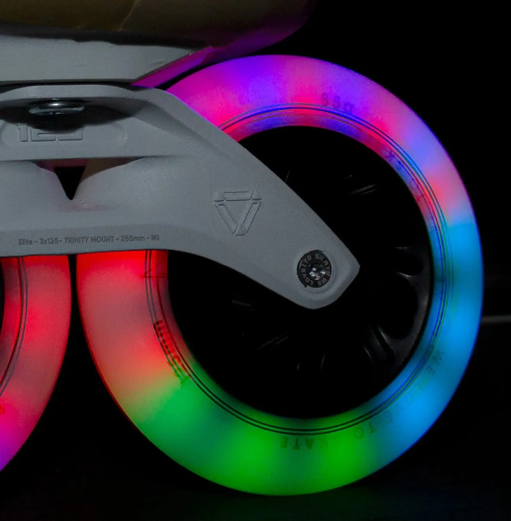 Powerslide Neons 125 Multicolor Inliner Hjul 6-Pak - Inliners Rulleskøjter