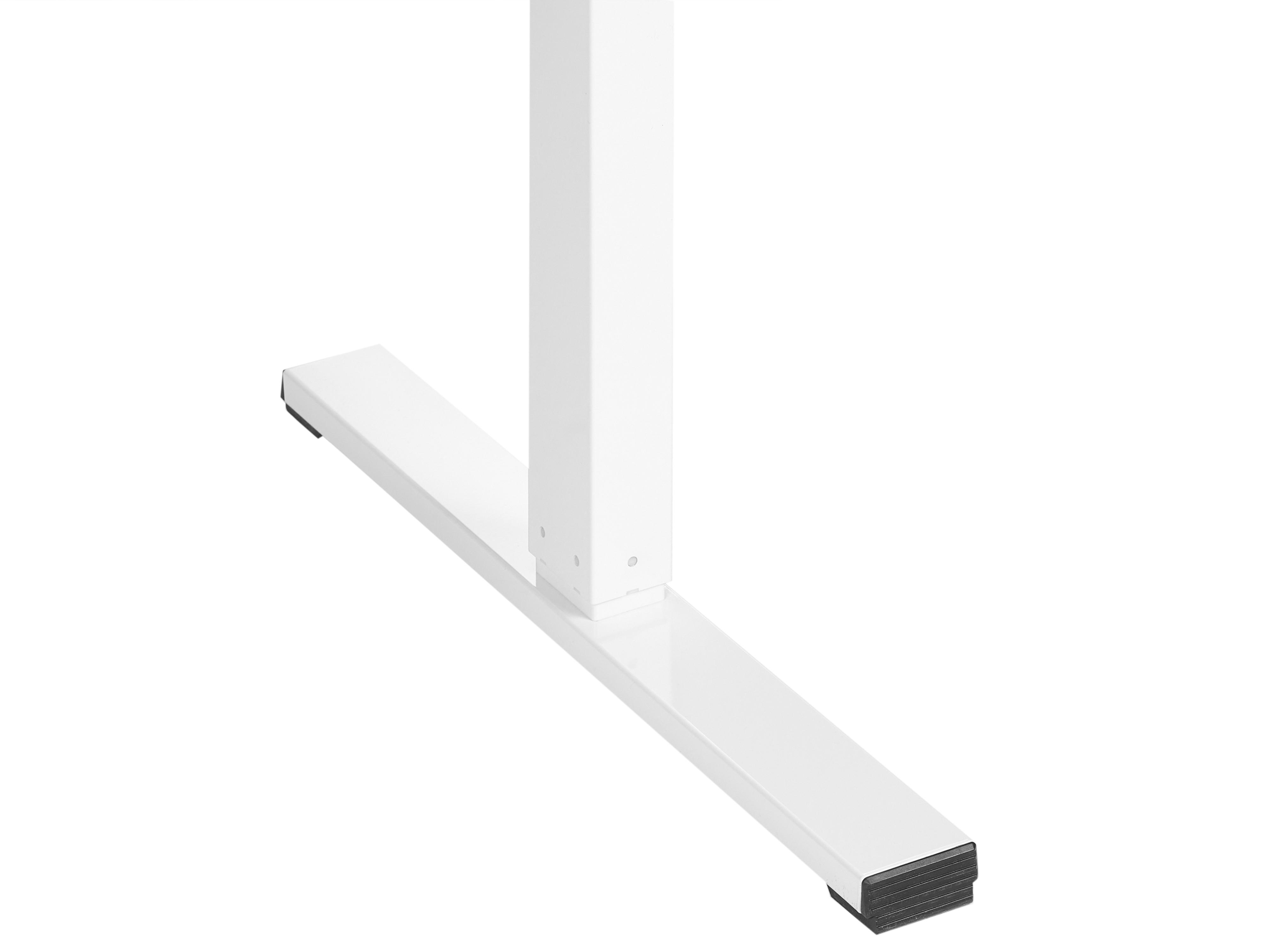 Elektrisch verstelbaar sta-bureau TAVARES Lichtbruin/wit 120 cm 60 cm