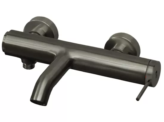 Luisa mitigeur bain-douche mécanique gris gun métal - Essebagno