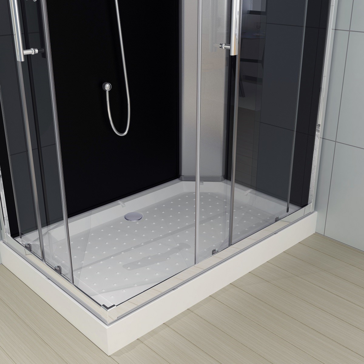 Saniclear Econo complete douchecabine rechthoek 120x80x215cm