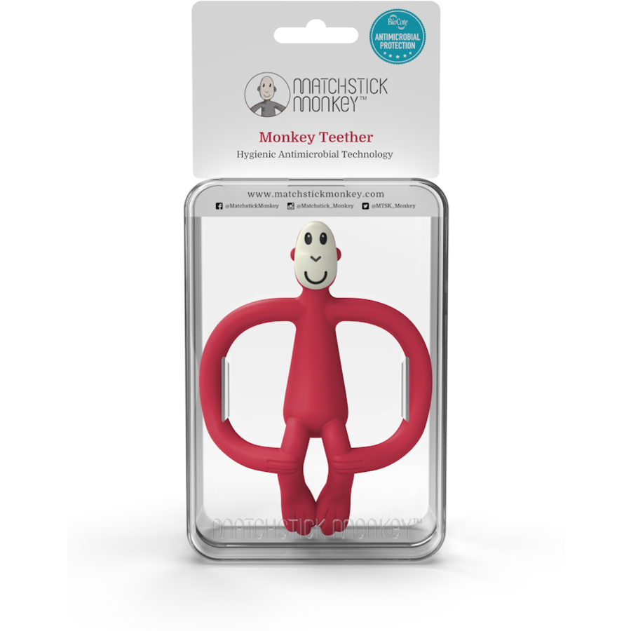 MATCHSTICK MONKEY™ Beißring Affe rot