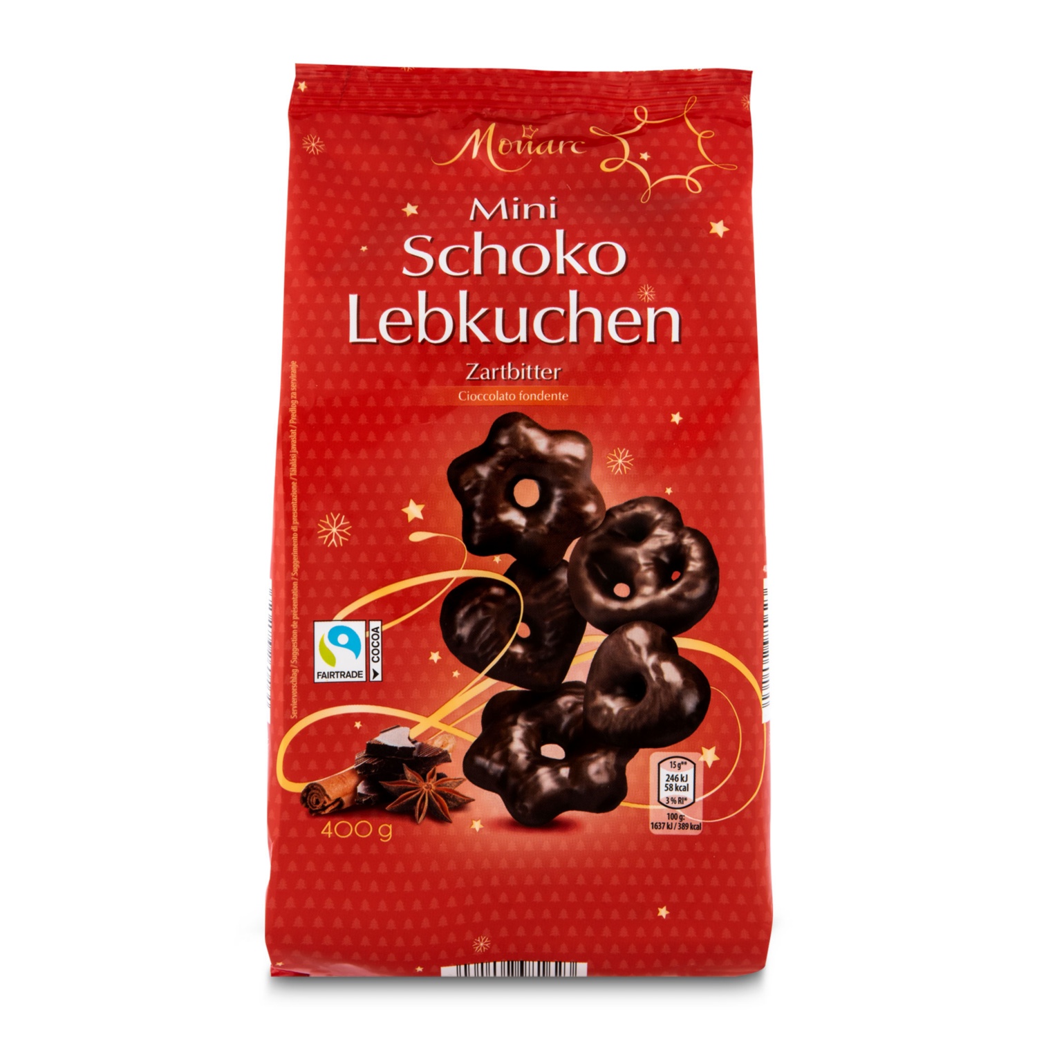 MONARC Mini Schoko Lebkuchen, Zartbitter 400 g