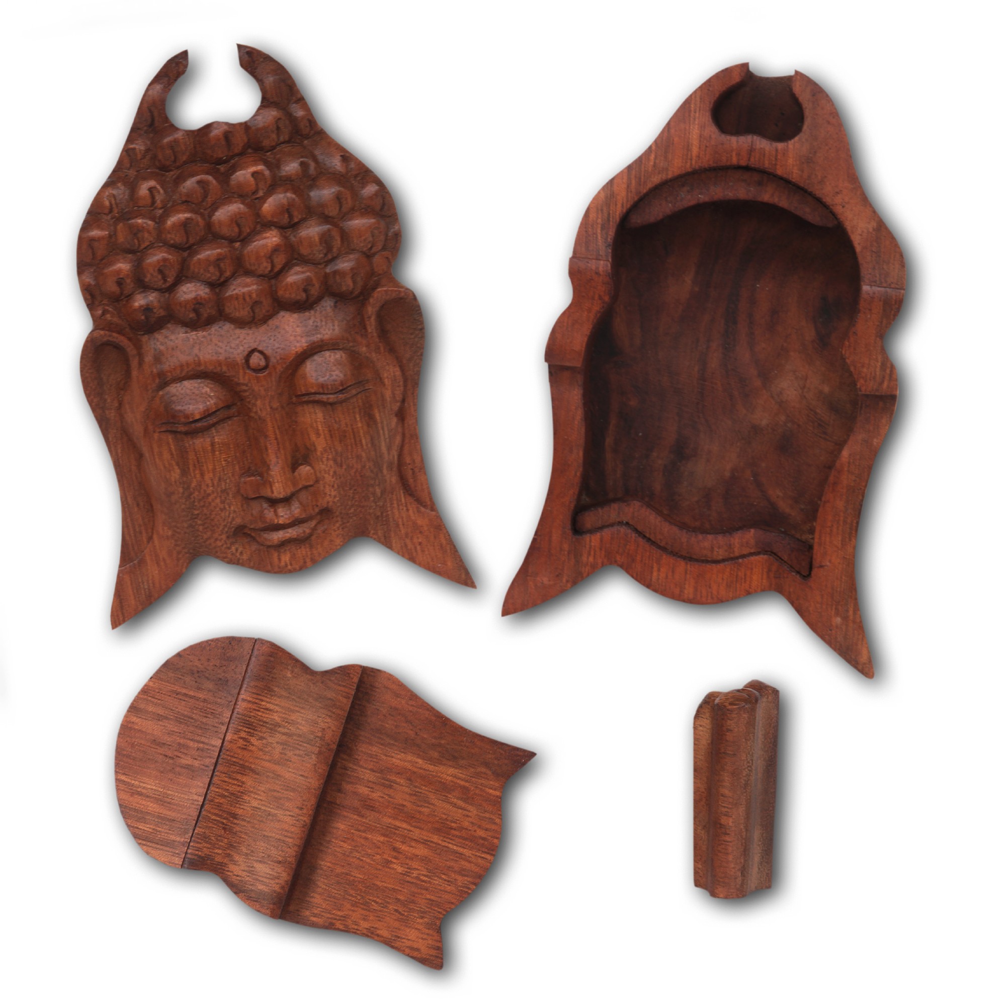 Secret-Box 'Buddha', T 16 cm, B 9 cm, H 6 cm von fischer's lagerhaus