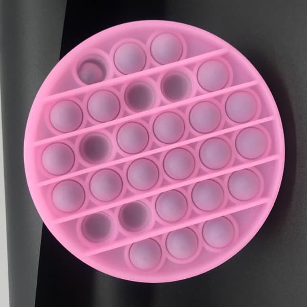 INF Pop it Fidget leketøy rund Rosa