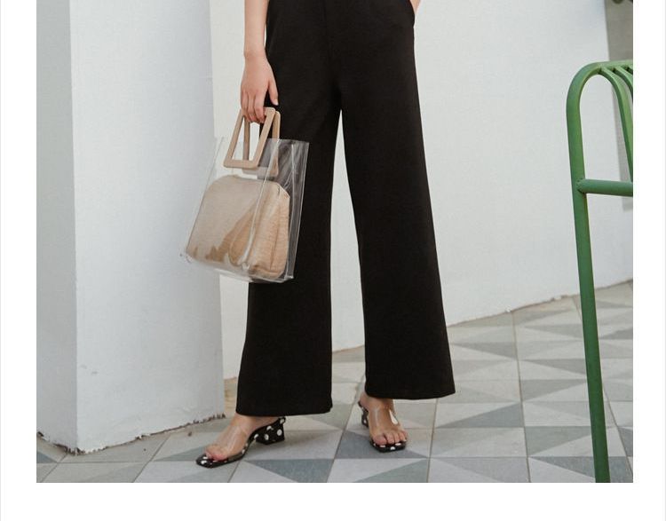 Faiar - Jumpsuit met wijde pijpen en bandjes