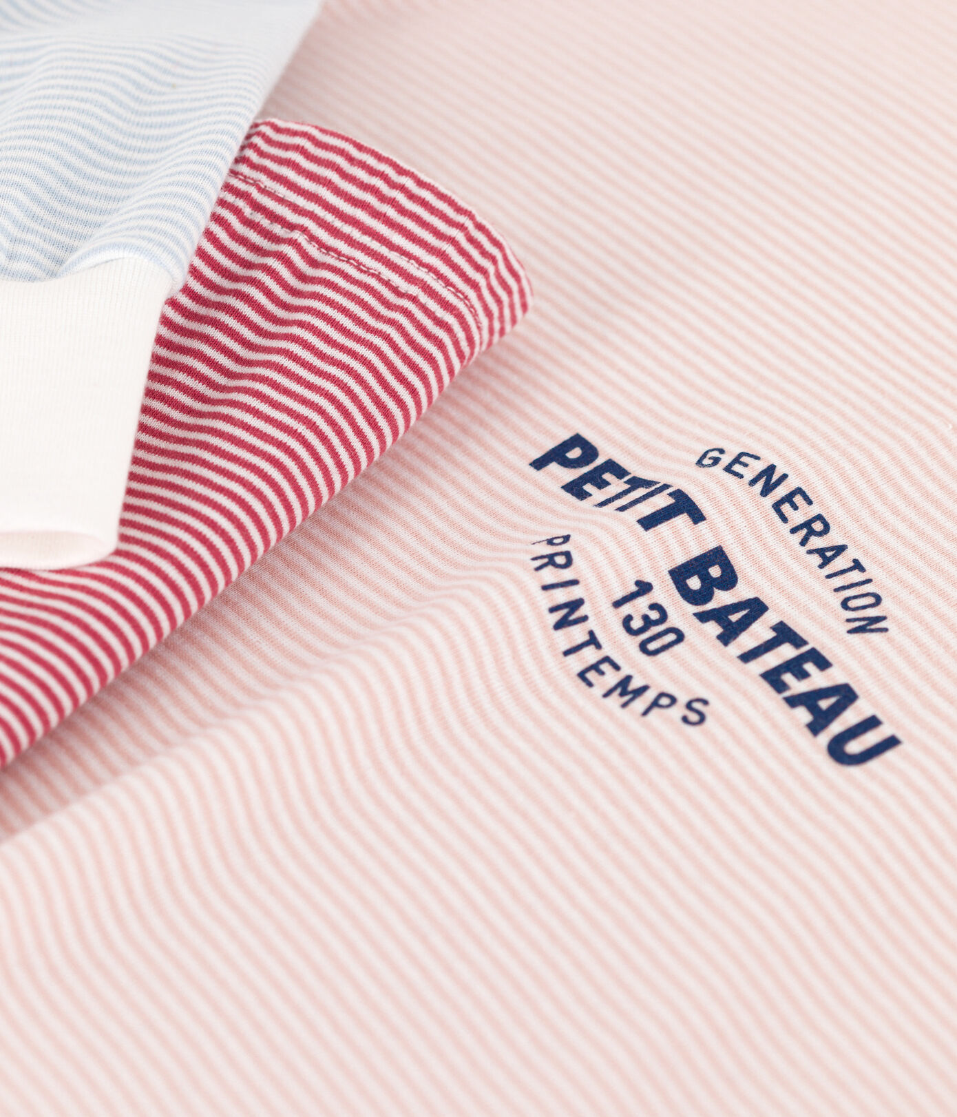 Pyjama milleraies tricolore en coton femme